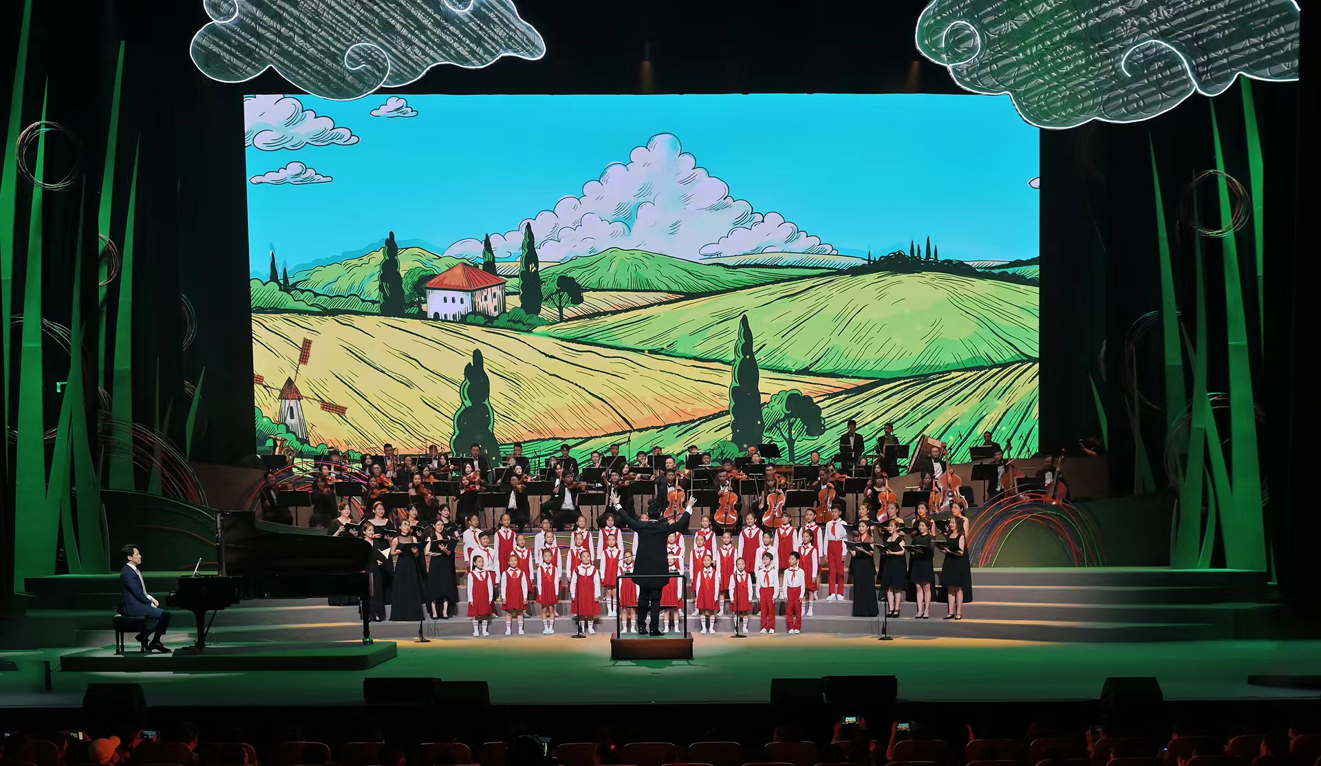 1800多名乡村孩子登上舞台 专场演唱会颂家乡(图1)
